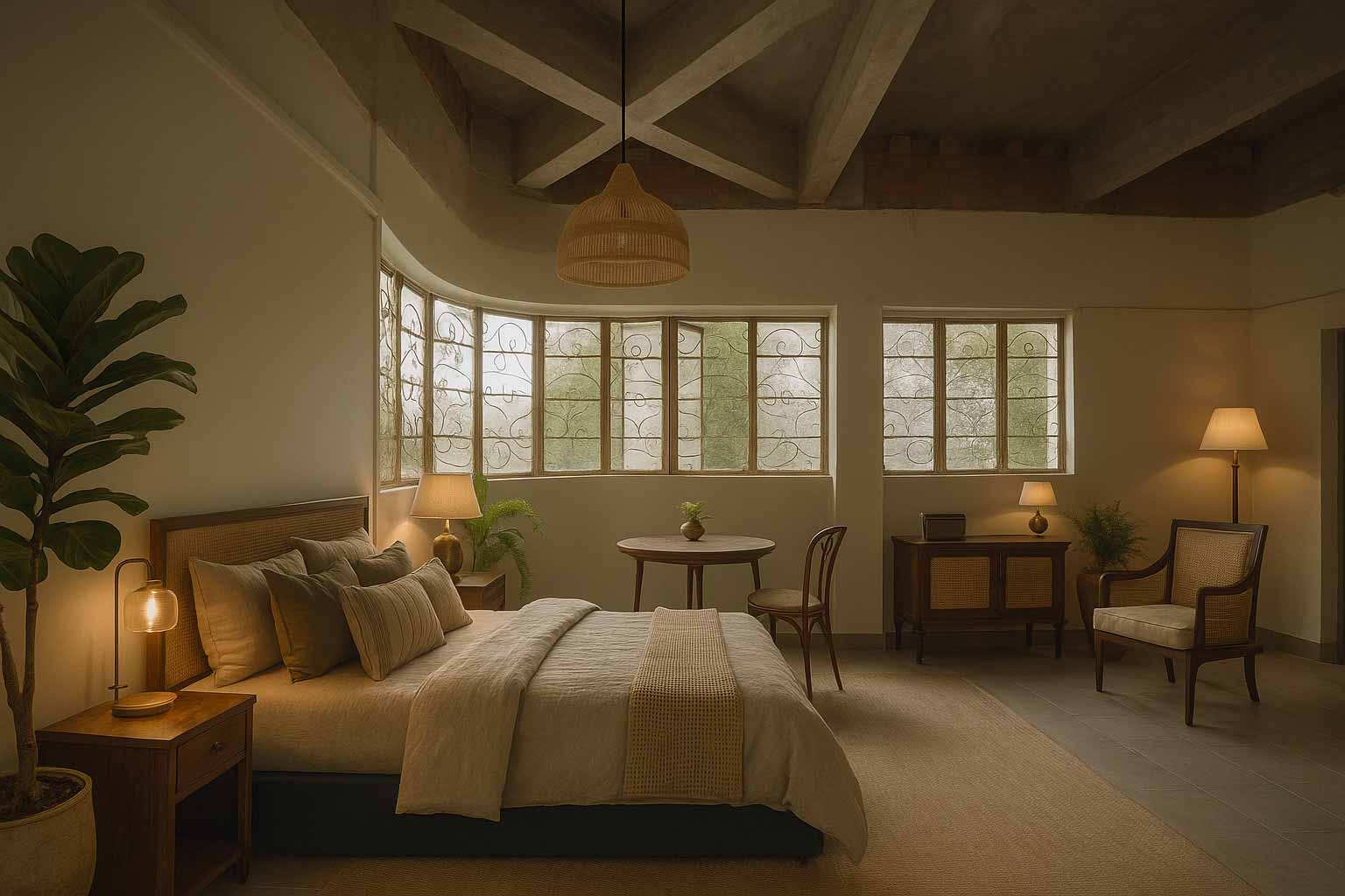 20250619_1620_Modern-Colonial-Bedroom-Design_remix_01jy3m96xsf4srjdkknter9vs7