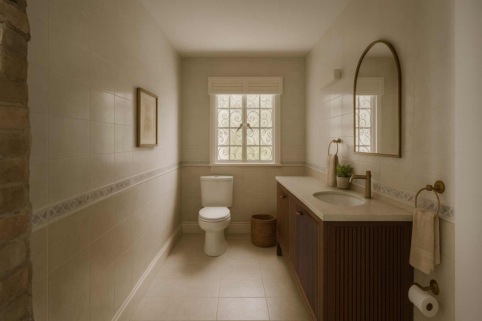 20250620_1824_Modern-Colonial-Bathroom-Fusion_remix_01jy6drqrfe0bt4ev4fjdrsy5h